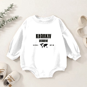 Discover Kharkiv, Ukraine Baby Romper Sweatshirts