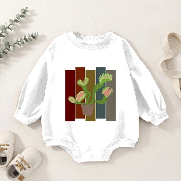 Discover Venus fly trap retro Baby Romper Sweatshirts