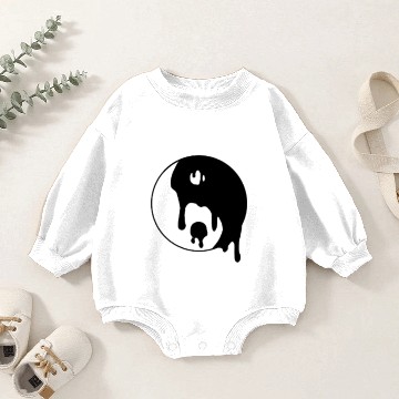 Discover Ying Yang Baby Romper Sweatshirts