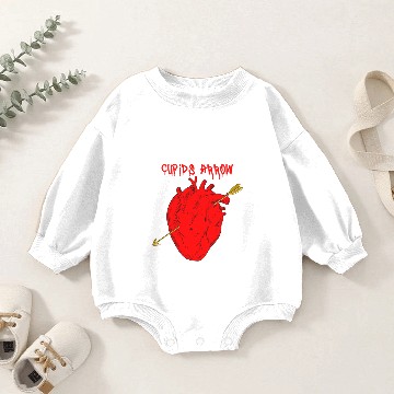 Discover human heart cupid arrow Baby Romper Sweatshirts