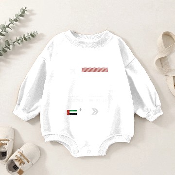 Discover Dubai airport tag Baby Romper Sweatshirts
