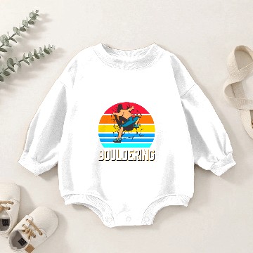 Discover Retro Bouldering Man Baby Romper Sweatshirts