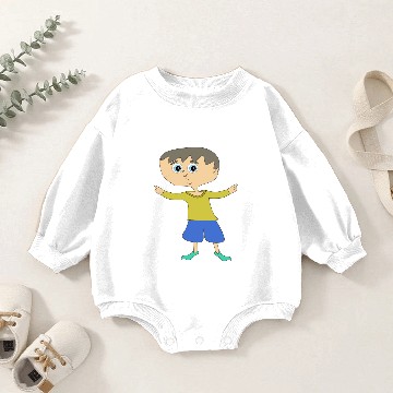 Discover Funny cartoon character Baby Romper Sweatshirts