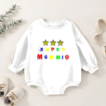 Discover Super Mommio Baby Romper Sweatshirts