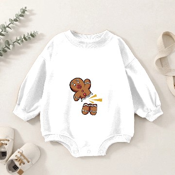 Discover Oh Snap Funny Gingerbread Man Cookie Christmas Baby Romper Sweatshirts