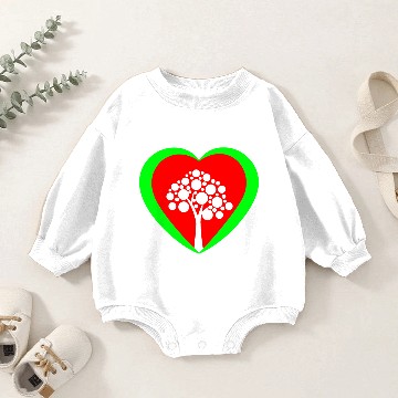 Discover Heart Tree Nature Baby Romper Sweatshirts