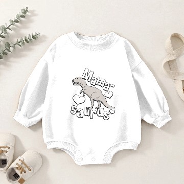Discover Mama-Saurus Dinosaur Mom Mamasaurus Baby Romper Sweatshirts