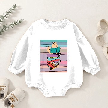 Discover Booklet Guinea Pig Reader Car Baby Romper Sweatshirts