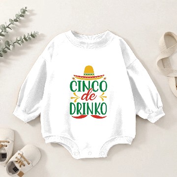 Discover Cinco De Drinko Baby Romper Sweatshirts