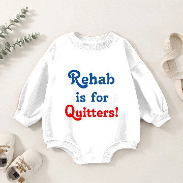 Discover Rehab is for Quitters! Baby Romper Sweatshirts