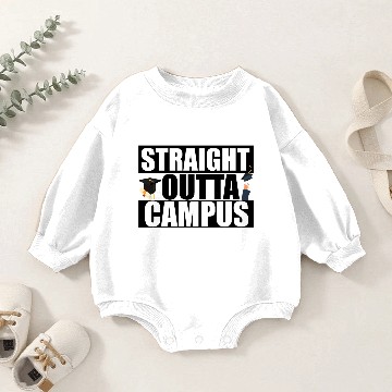 Discover Straight Outta Campus Graduation Baby Romper Sweatshirts