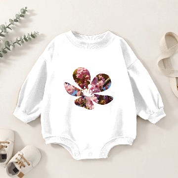 Discover Cherry Blossom Baby Romper Sweatshirts