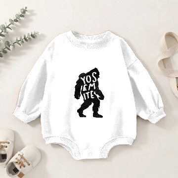 Discover Bigfoot Yosemite National Park Baby Romper Sweatshirts