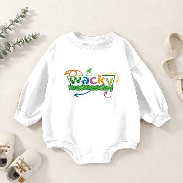 Discover WACKY WEDNESDAY Clothes for mismatch day birthday Baby Romper Sweatshirts