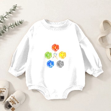 Discover Qigong Five Elements Balance Tai Chi Baby Romper Sweatshirts