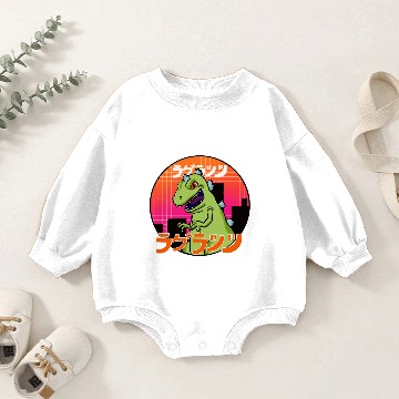 Discover Reptar attack Baby Romper Sweatshirts