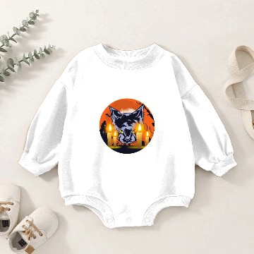Discover Witching Hour Cat Baby Romper Sweatshirts
