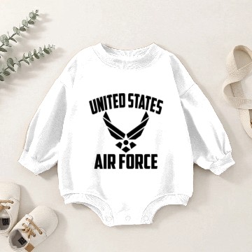 Discover Armed Forces Gear Men'S Air Force Vintage Basic Baby Romper Sweatshirts