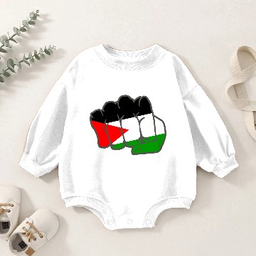 Discover Free Palestine Baby Romper Sweatshirts