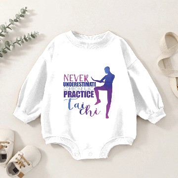 Discover Tai Chi Baby Romper Sweatshirts