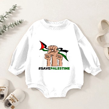 Discover Free Palestine Baby Romper Sweatshirts