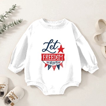 Discover Let freedom bling Baby Romper Sweatshirts