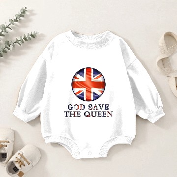 Discover God Save The Queen Baby Romper Sweatshirts