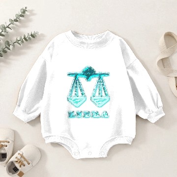 Discover Libra Zodiac Symbol Baby Romper Sweatshirts
