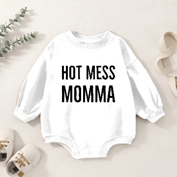 Discover hot mess momma Baby Romper Sweatshirts
