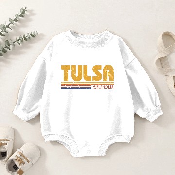 Discover Retro Tulsa Oklahoma Gift Baby Romper Sweatshirts