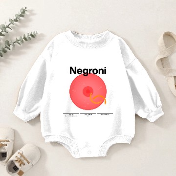 Discover Cocktail mixology for the house bar „Negroni“ Baby Romper Sweatshirts