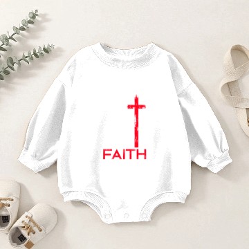 Discover Faith Over Fear Baby Romper Sweatshirts