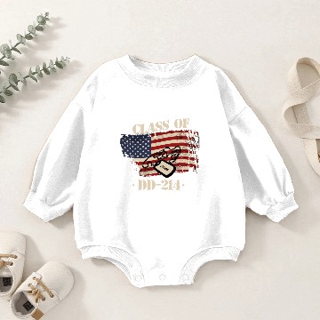 Discover DD214, Army, Soldier, Class of DD-214 Baby Romper Sweatshirts