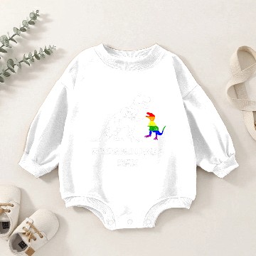 Discover Papasaurus Rex Proud LGBT Dad 2018 Pride Parade Baby Romper Sweatshirts