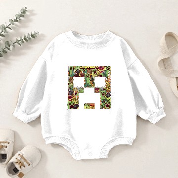 Discover Creeper Big Face Collage Baby Romper Sweatshirts
