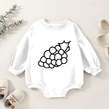 Discover emojis sketch grape Baby Romper Sweatshirts
