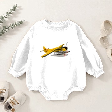 Discover Single engine seaplane from the 1950s Baby Romper Sweatshirts