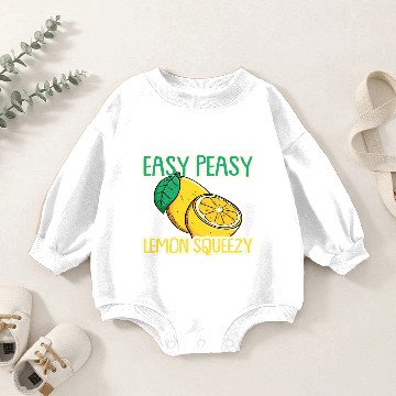 Discover Easy Peasy Lemon Squeezy Baby Romper Sweatshirts