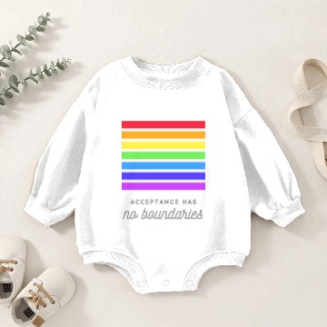 Discover Acceptance Has No Boundaries Baby Romper Sweatshirts