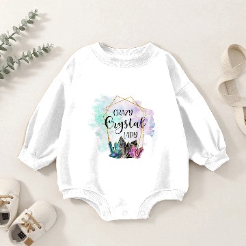 Discover Crazy Crystal Lady Baby Romper Sweatshirts