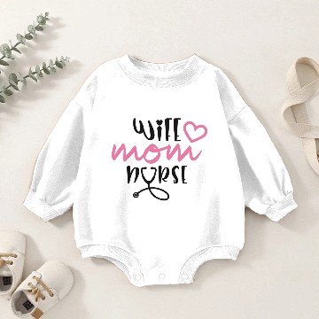 Discover Will Mom Nurse, Nurse mummy Baby Romper Sweatshirts