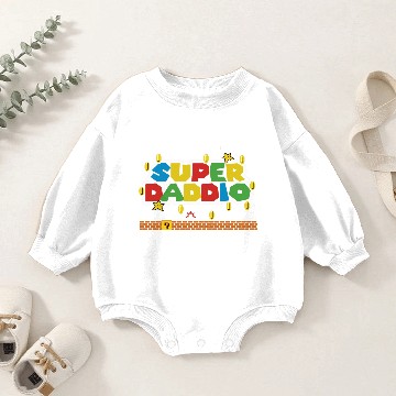 Discover Super Daddio Baby Romper Sweatshirts