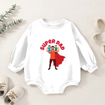 Discover Super Dad Happy Father's Day Superhero Baby Romper Sweatshirts