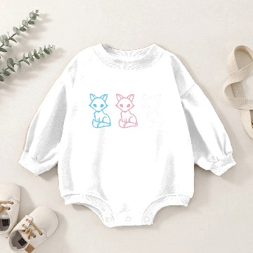 Discover Transgender Pride Fox Baby Romper Sweatshirts