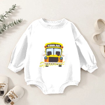 Discover Funny School Bus Driver Student Delivery Specialis Baby Romper Sweatshirts