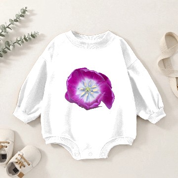 Discover Purple Tulip Flower Baby Romper Sweatshirts