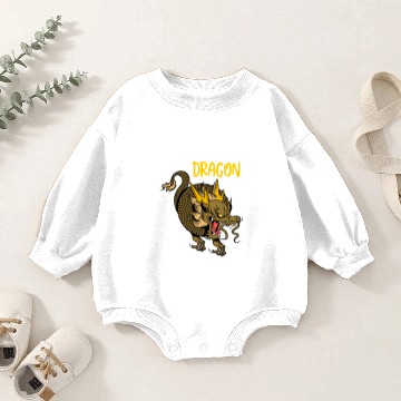 Discover Fantasy Chinese Dragon Baby Romper Sweatshirts