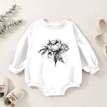 Discover Peony Axolotl Baby Romper Sweatshirts