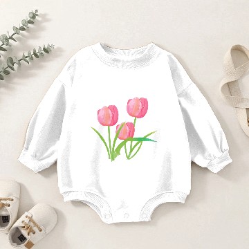 Discover yellow red Tulip presents Baby Romper Sweatshirts