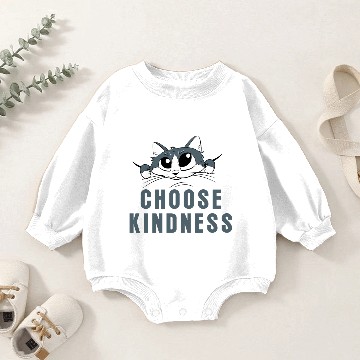 Discover Choose Kindness Baby Romper Sweatshirts